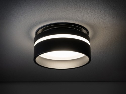 Lampa sufitowa podtynkowa MLJET CG BLACK 10493 NOWODVORSKI Lighting GU10 8 cm Spot oświetleniowa nowoczesna sufitowa metal czarna do regipsu Inspiracje Premium