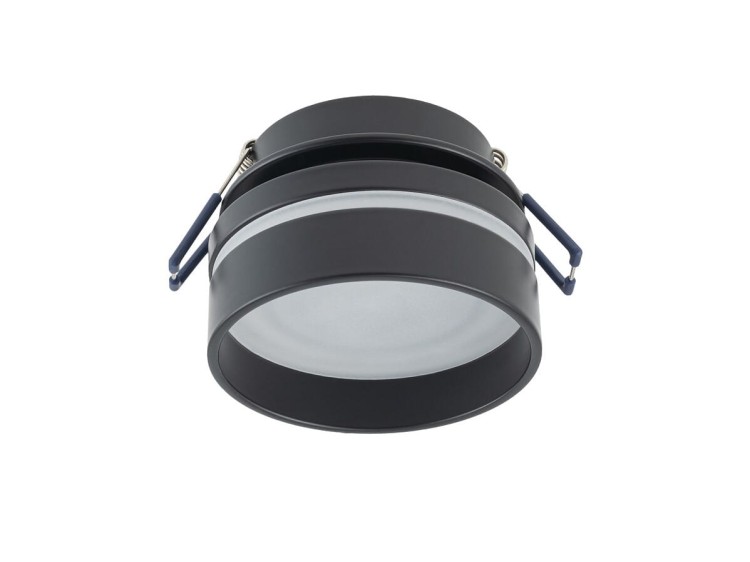 Lampa sufitowa podtynkowa MLJET CG BLACK 10493 NOWODVORSKI Lighting GU10 8 cm Spot oświetleniowa nowoczesna sufitowa metal czarna do regipsu Inspiracje Premium