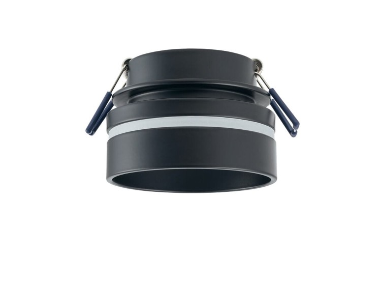 Lampa sufitowa podtynkowa MLJET CG BLACK 10493 NOWODVORSKI Lighting GU10 8 cm Spot oświetleniowa nowoczesna sufitowa metal czarna do regipsu Inspiracje Premium