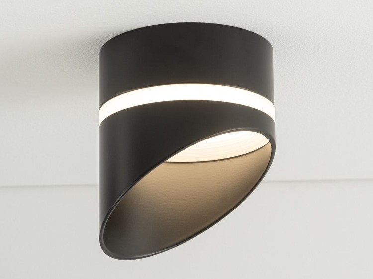 Lampa sufitowa podtynkowa VIS BLACK 10485 NOWODVORSKI Lighting GX53 8,5 cm Spot oświetleniowa nowoczesna sufitowa metal czarna do regipsu Inspiracje Premium