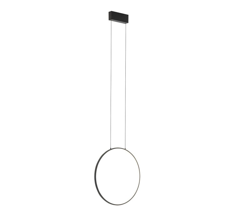 Lampa sufitowa wisząca Industrialna Loft CIRCOLO LED SV-45 S BLACK 10810 NOWODVORSKI Lighting 3000K 18W oświetleniowa żyrandol nowoczesna metal czarna czarny  zwis Inspiracje Premium