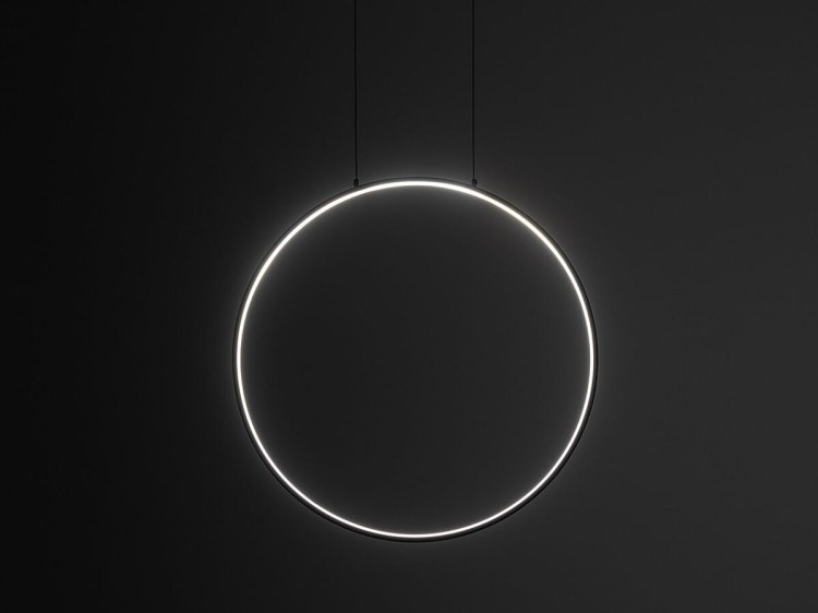 Lampa sufitowa wisząca Industrialna Loft CIRCOLO LED SV-45 S BLACK 10810 NOWODVORSKI Lighting 3000K 18W oświetleniowa żyrandol nowoczesna metal czarna czarny  zwis Inspiracje Premium