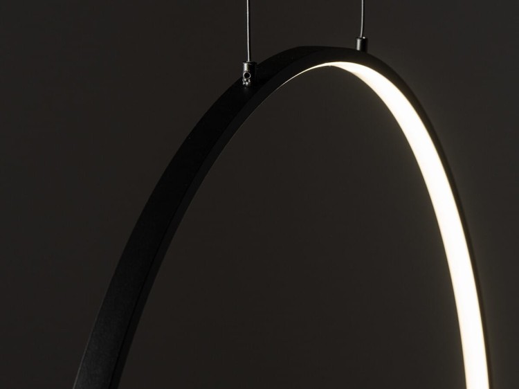 Lampa sufitowa wisząca Industrialna Loft CIRCOLO LED SV-45 S BLACK 10810 NOWODVORSKI Lighting 3000K 18W oświetleniowa żyrandol nowoczesna metal czarna czarny  zwis Inspiracje Premium