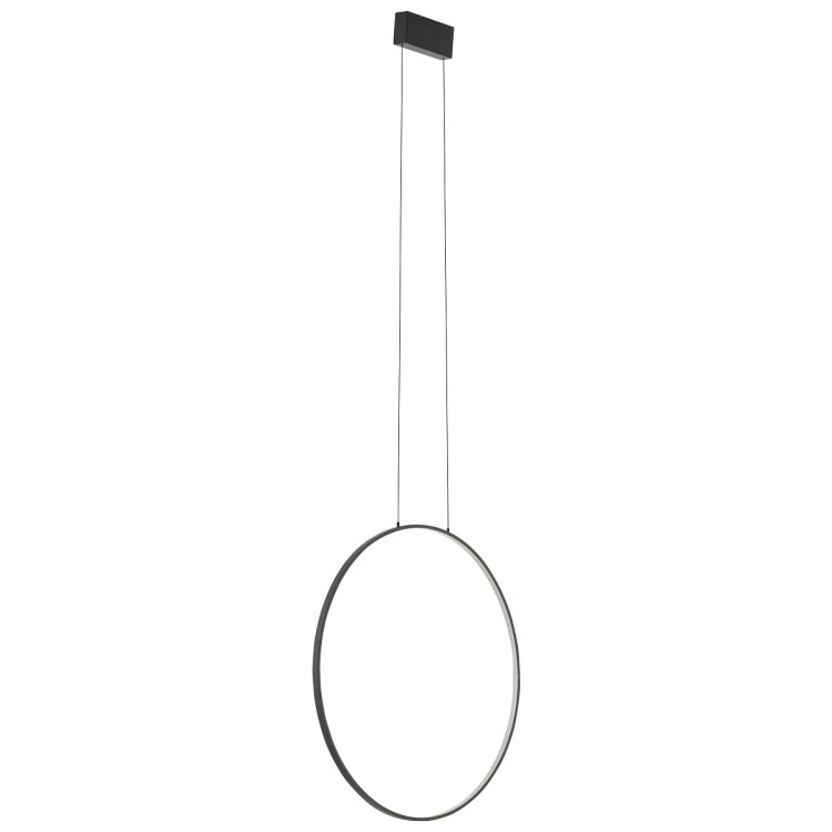 Lampa sufitowa wisząca Industrialna Loft CIRCOLO LED SV-60 M BLACK 10811 NOWODVORSKI Lighting 3000K 21W oświetleniowa żyrandol nowoczesna metal czarna czarny  zwis Inspiracje Premium