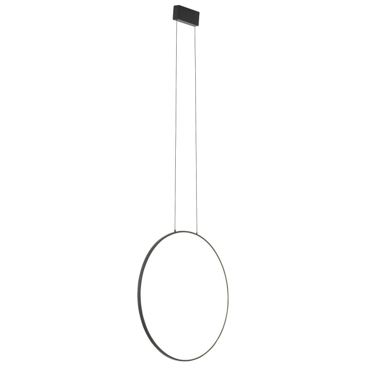 Lampa sufitowa wisząca Industrialna Loft CIRCOLO LED SV-60 M BLACK 10811 NOWODVORSKI Lighting 3000K 21W oświetleniowa żyrandol nowoczesna metal czarna czarny  zwis Inspiracje Premium