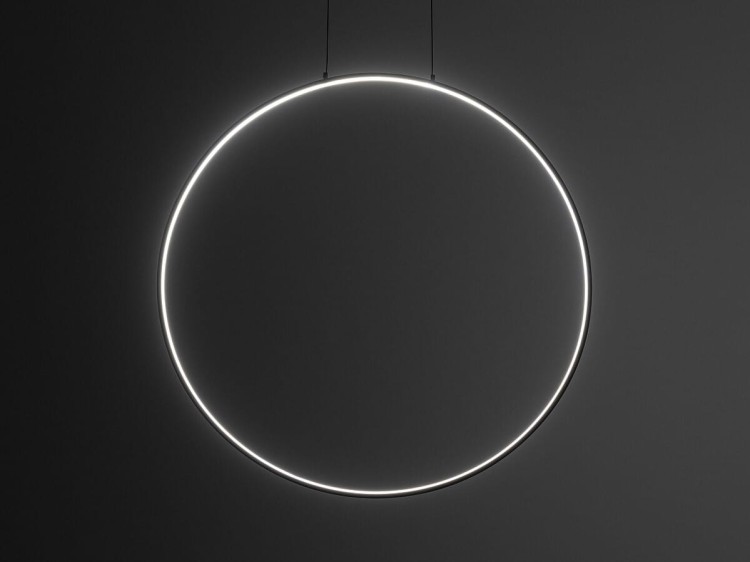 Lampa sufitowa wisząca Industrialna Loft CIRCOLO LED SV-60 M BLACK 10811 NOWODVORSKI Lighting 3000K 21W oświetleniowa żyrandol nowoczesna metal czarna czarny  zwis Inspiracje Premium