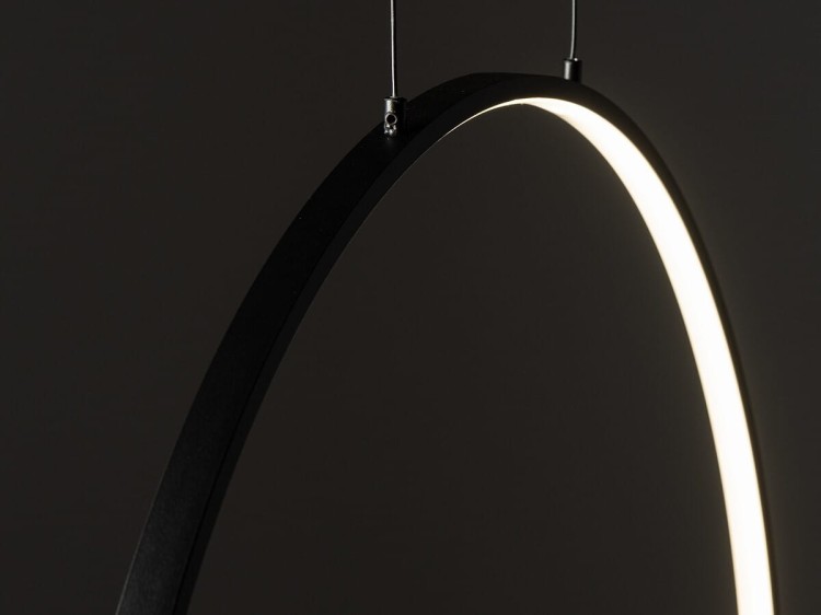 Lampa sufitowa wisząca Industrialna Loft CIRCOLO LED SV-60 M BLACK 10811 NOWODVORSKI Lighting 3000K 21W oświetleniowa żyrandol nowoczesna metal czarna czarny  zwis Inspiracje Premium