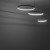 Lampa sufitowa wisząca Industrialna Loft CIRCOLO LED SH-60/45/30 10817 NOWODVORSKI Lighting 3000K 45W oświetleniowa żyrandol nowoczesna metal z trzech kół okręgów czarna czarny zwis Inspiracje Premium