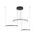 Lampa sufitowa wisząca Industrialna Loft CIRCOLO LED SH-60/45/30 10817 NOWODVORSKI Lighting 3000K 45W oświetleniowa żyrandol nowoczesna metal z trzech kół okręgów czarna czarny zwis Inspiracje Premium