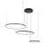 Lampa sufitowa wisząca Industrialna Loft CIRCOLO LED SH-60/45/30 10867 NOWODVORSKI Lighting 4000K 45W oświetleniowa żyrandol nowoczesna metal z trzech kół okręgów czarna czarny zwis Inspiracje Premium