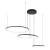 Lampa sufitowa wisząca Industrialna Loft CIRCOLO LED SH-60/45/30 10867 NOWODVORSKI Lighting 4000K 45W oświetleniowa żyrandol nowoczesna metal z trzech kół okręgów czarna czarny zwis Inspiracje Premium