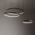 Lampa sufitowa wisząca Industrialna Loft CIRCOLO LED SH-60/45/30 10867 NOWODVORSKI Lighting 4000K 45W oświetleniowa żyrandol nowoczesna metal z trzech kół okręgów czarna czarny zwis Inspiracje Premium