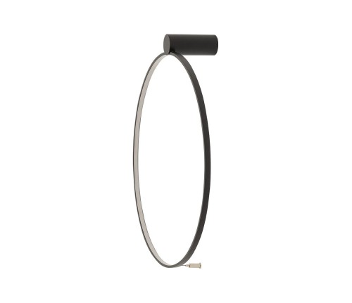 Lampa ścienna kinkiet CIRCOLO LED S CH-45 10930 NOWODVORSKI Lighting 18W 4000K 45cm Industrialna Loft oprawa oświetleniowa nowoczesny dekoracyjny koło okrąg metalowy czarna czarny Inspiracje Premium