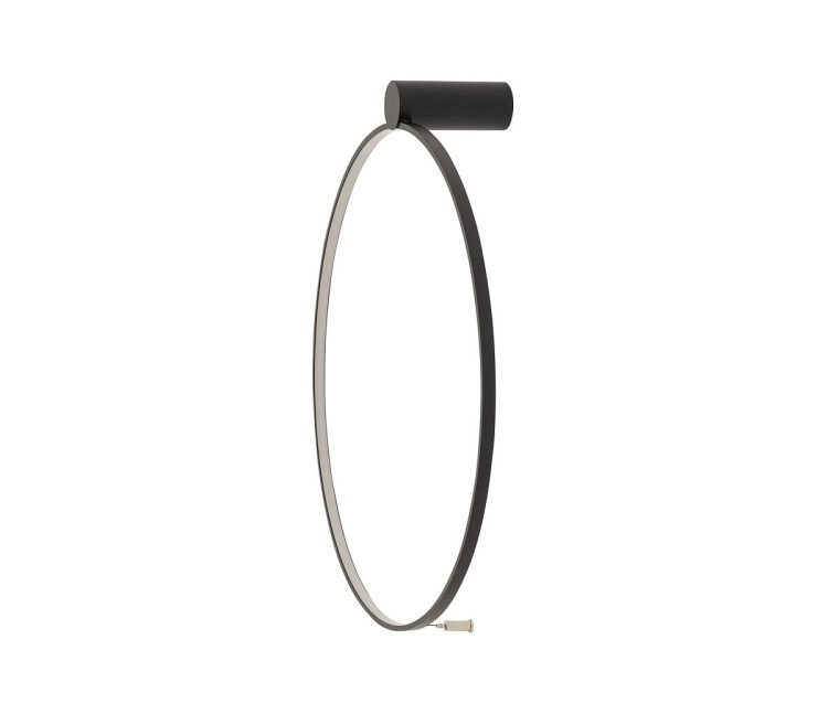 Lampa ścienna kinkiet CIRCOLO LED S CH-45 10928 NOWODVORSKI Lighting 18W 3000K 45cm Industrialna Loft oprawa oświetleniowa nowoczesny dekoracyjny koło okrąg metalowy czarna czarny Inspiracje Premium