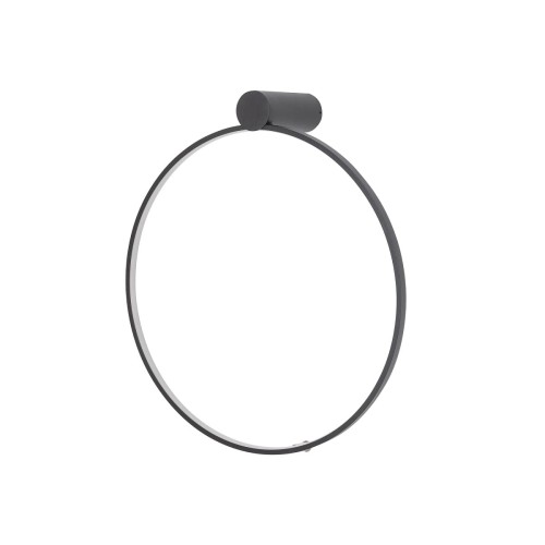 Lampa ścienna kinkiet CIRCOLO LED S CH-45 10928 NOWODVORSKI Lighting 18W 3000K 45cm Industrialna Loft oprawa oświetleniowa nowoczesny dekoracyjny koło okrąg metalowy czarna czarny Inspiracje Premium