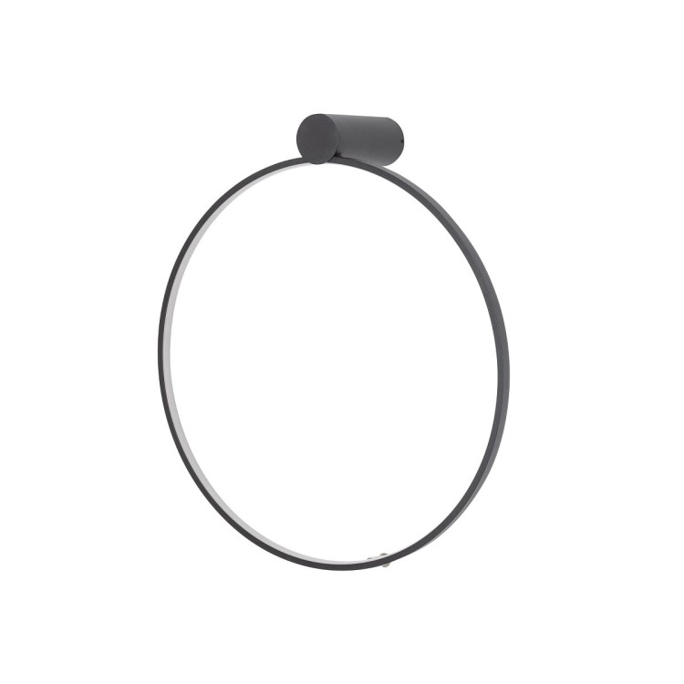 Lampa ścienna kinkiet CIRCOLO LED S CH-45 10928 NOWODVORSKI Lighting 18W 3000K 45cm Industrialna Loft oprawa oświetleniowa nowoczesny dekoracyjny koło okrąg metalowy czarna czarny Inspiracje Premium
