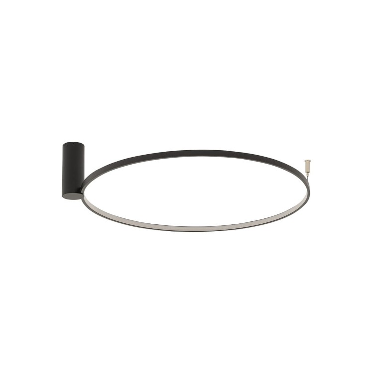 Lampa ścienna kinkiet CIRCOLO LED S CH-45 10928 NOWODVORSKI Lighting 18W 3000K 45cm Industrialna Loft oprawa oświetleniowa nowoczesny dekoracyjny koło okrąg metalowy czarna czarny Inspiracje Premium