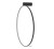 Lampa ścienna kinkiet CIRCOLO LED M CH-60 10865 NOWODVORSKI Lighting 21W 4000K 60cm Industrialna Loft oprawa oświetleniowa nowoczesny dekoracyjny koło okrąg metalowy czarna czarny Inspiracje Premium