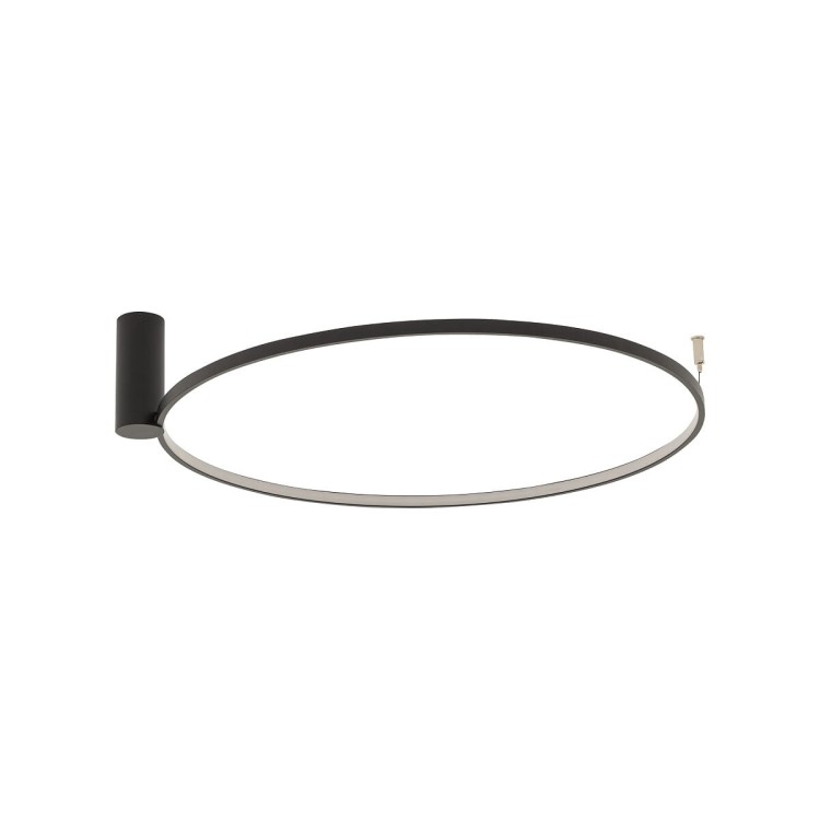 Lampa ścienna kinkiet CIRCOLO LED M CH-60 10865 NOWODVORSKI Lighting 21W 4000K 60cm Industrialna Loft oprawa oświetleniowa nowoczesny dekoracyjny koło okrąg metalowy czarna czarny Inspiracje Premium