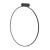 Lampa ścienna kinkiet CIRCOLO LED M CH-60 10865 NOWODVORSKI Lighting 21W 4000K 60cm Industrialna Loft oprawa oświetleniowa nowoczesny dekoracyjny koło okrąg metalowy czarna czarny Inspiracje Premium