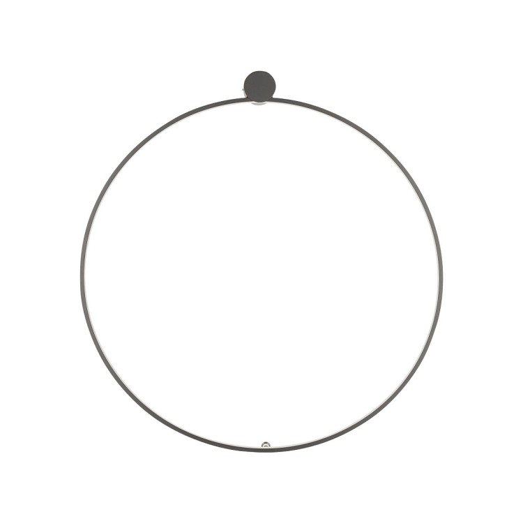 Lampa ścienna kinkiet CIRCOLO LED M CH-60 10815 NOWODVORSKI Lighting 21W 3000K 60cm Industrialna Loft oprawa oświetleniowa nowoczesny dekoracyjny koło okrąg metalowy czarna czarny Inspiracje Premium