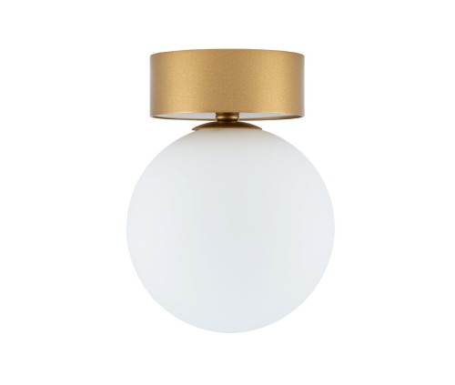 Lampa sufitowa Loft KIER S GOLD 10623 NOWODVORSKI Lighting G9 nowoczesna oprawa oświetleniowa kula biała plafon biało-złoty złota metal szkło Inspiracje Premium