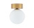 Lampa sufitowa Loft KIER S GOLD 10623 NOWODVORSKI Lighting G9 nowoczesna oprawa oświetleniowa kula biała plafon biało-złoty złota metal szkło Inspiracje Premium