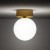 Lampa sufitowa Loft KIER S GOLD 10623 NOWODVORSKI Lighting G9 nowoczesna oprawa oświetleniowa kula biała plafon biało-złoty złota metal szkło Inspiracje Premium