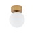 Lampa sufitowa Loft KIER S GOLD 10623 NOWODVORSKI Lighting G9 nowoczesna oprawa oświetleniowa kula biała plafon biało-złoty złota metal szkło Inspiracje Premium