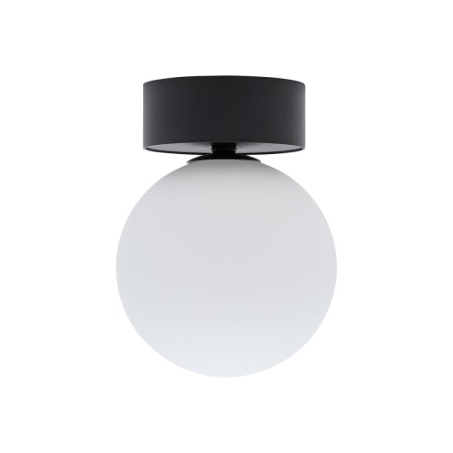 Lampa sufitowa Loft KIER I S 10302 NOWODVORSKI Lighting G9 nowoczesna oprawa oświetleniowa kula biała plafon czarno-biały czarna metal szkło Inspiracje Premium