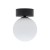 Lampa sufitowa Loft KIER I S 10302 NOWODVORSKI Lighting G9 nowoczesna oprawa oświetleniowa kula biała plafon czarno-biały czarna metal szkło Inspiracje Premium