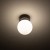 Lampa sufitowa Loft KIER I S 10302 NOWODVORSKI Lighting G9 nowoczesna oprawa oświetleniowa kula biała plafon czarno-biały czarna metal szkło Inspiracje Premium