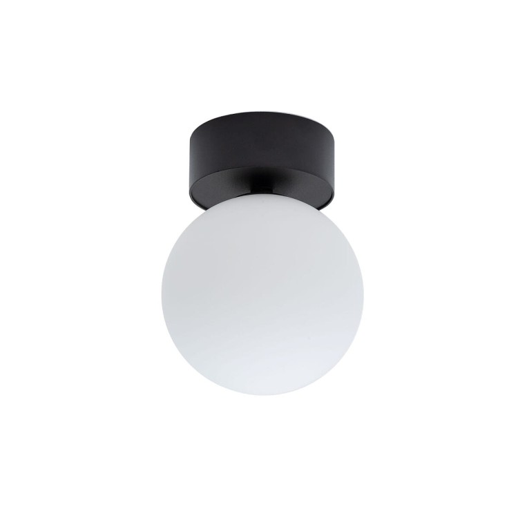 Lampa sufitowa Loft KIER I S 10302 NOWODVORSKI Lighting G9 nowoczesna oprawa oświetleniowa kula biała plafon czarno-biały czarna metal szkło Inspiracje Premium