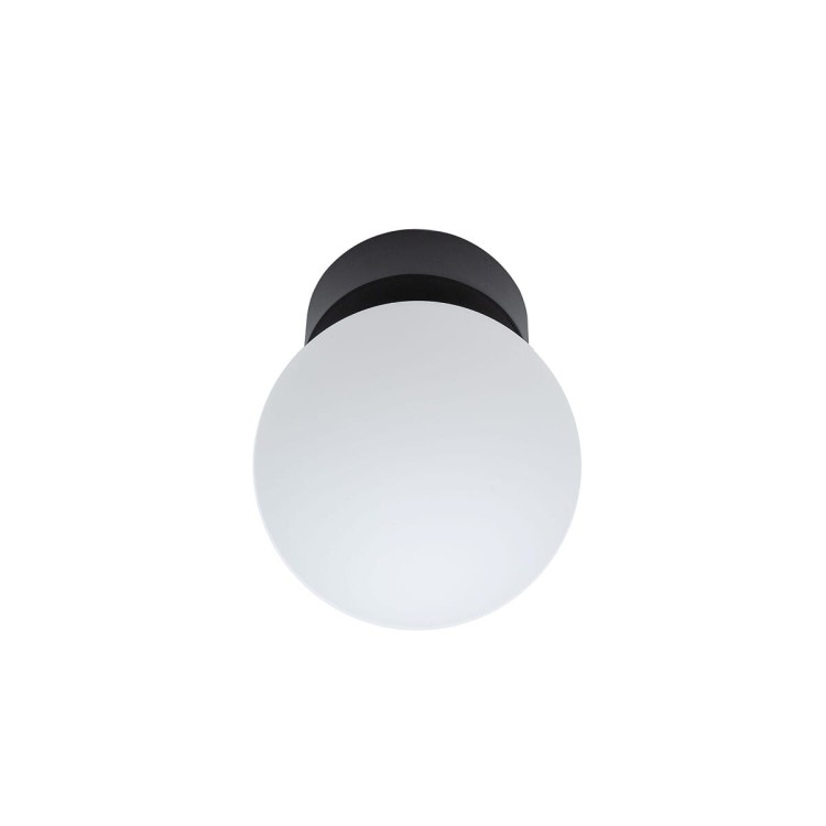 Lampa sufitowa Loft KIER I S 10302 NOWODVORSKI Lighting G9 nowoczesna oprawa oświetleniowa kula biała plafon czarno-biały czarna metal szkło Inspiracje Premium