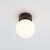 Lampa sufitowa Loft KIER I S 10302 NOWODVORSKI Lighting G9 nowoczesna oprawa oświetleniowa kula biała plafon czarno-biały czarna metal szkło Inspiracje Premium