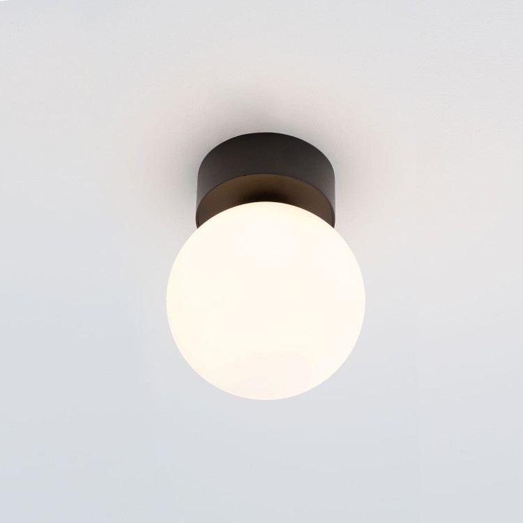 Lampa sufitowa Loft KIER I S 10302 NOWODVORSKI Lighting G9 nowoczesna oprawa oświetleniowa kula biała plafon czarno-biały czarna metal szkło Inspiracje Premium