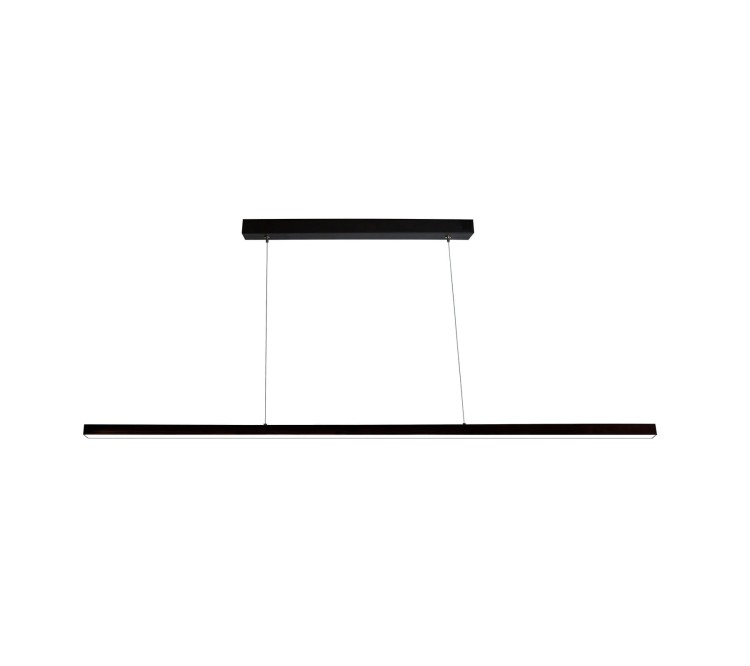 Lampa liniowa wisząca LARGO 3000K 30W WOJP07817 SPECTRUM LED 112cm Loft nowoczesna sufitowa oświetleniowa zwis do biura nad biurko stół biurowa czarna czarny Inspiracje Premium