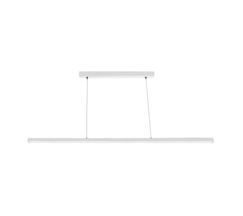 Lampa liniowa wisząca LARGO 3000K 30W WOJP07819 SPECTRUM LED 112cm Loft nowoczesna sufitowa oświetleniowa zwis do biura nad biurko stół biurowa biała biały Inspiracje Premium
