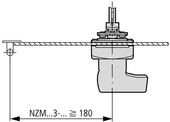 Napęd obrotowy drzwiowy do NZM3(-4) PN3(-4) N(S)3(-4) NZM3-XTVDVR-60 271514 Moeller Eaton