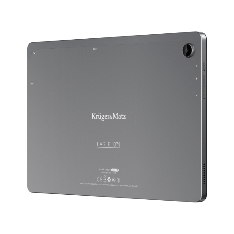 Tablet 10 cali 64GB 4G LTE EAGLE 1074 KM1074 Kruger&Matz 10,4” 4GB GPS Android 13 szary