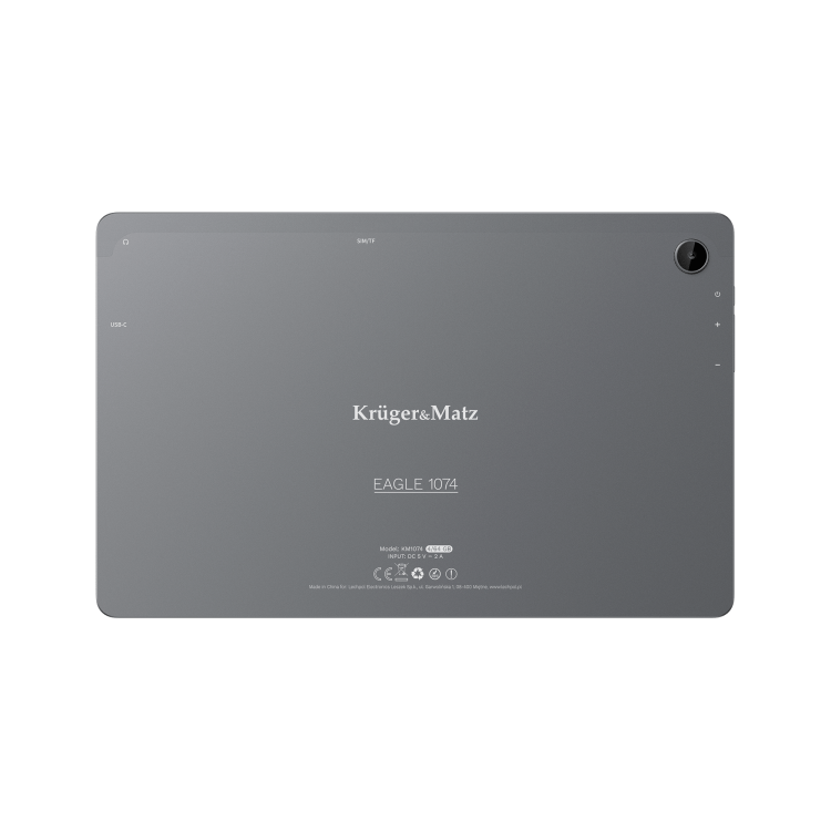 Tablet 10 cali 64GB 4G LTE EAGLE 1074 KM1074 Kruger&Matz 10,4” 4GB GPS Android 13 szary