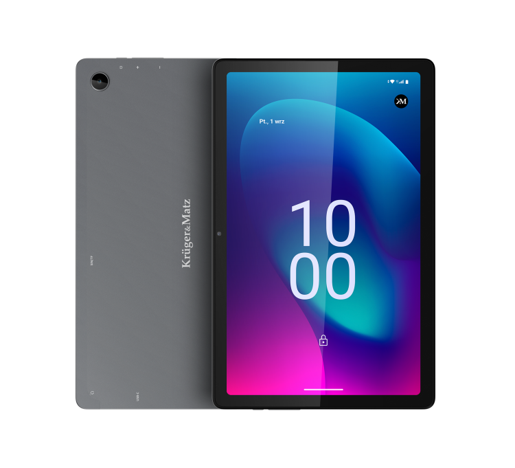 Tablet 10 cali 128GB 4G LTE EAGLE 1075 KM1075 Kruger&Matz 10,4” 6GB GPS Android 13 szary