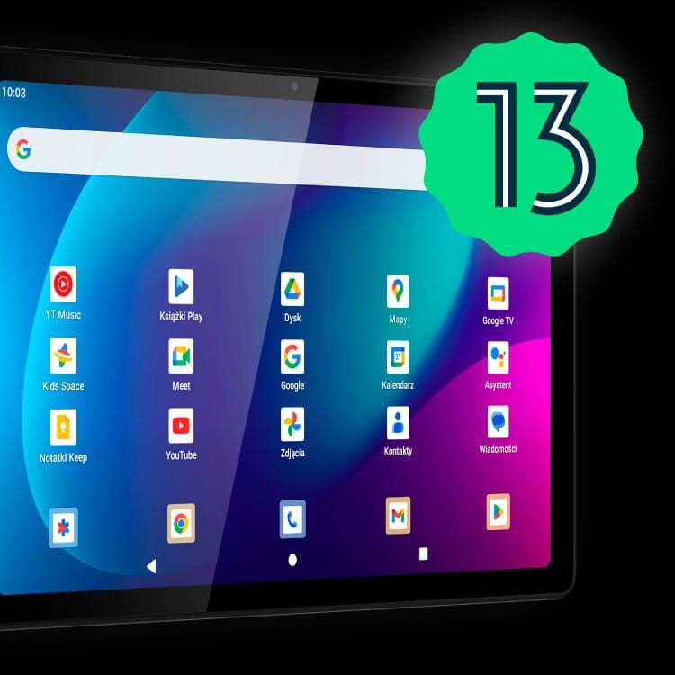 Tablet 10 cali 128GB 4G LTE EAGLE 1075 KM1075 Kruger&Matz 10,4” 6GB GPS Android 13 szary