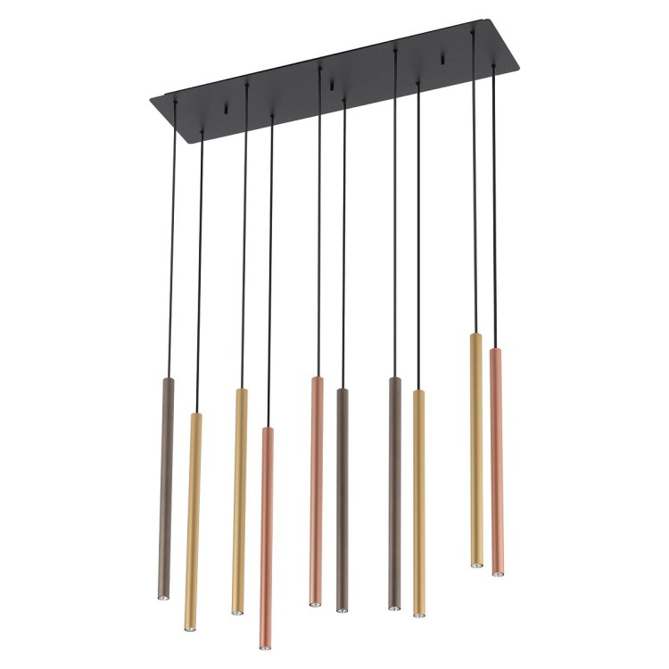 Lampa sufitowa wisząca żyrandol punktowa Industrialna LASER MULTICOLOUR X 10705 NOWODVORSKI Lighting G9 Loft nowoczesna oprawa oświetleniowa tuba zwis Inspiracje Premium multikolor