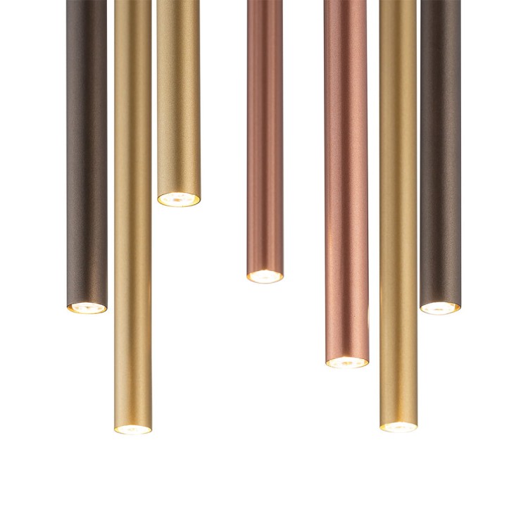 Lampa sufitowa wisząca żyrandol punktowa Industrialna LASER MULTICOLOUR VII 10704 NOWODVORSKI Lighting G9 Loft nowoczesna oprawa oświetleniowa nad stół blat wyspę tuba zwis Inspiracje Premium multikolor