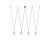 Lampa sufitowa wisząca Industrialna Loft SLING IV 10354 NOWODVORSKI Lighting 4x G9 nowoczesna oprawa oświetleniowa kula kule białe metal żyrandol czarna poczwórna zwis Inspiracje Premium