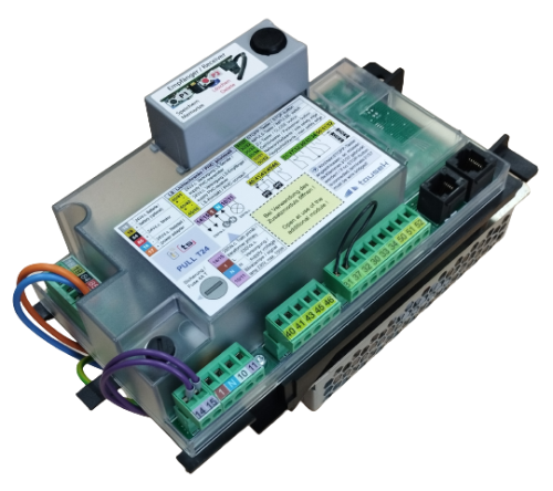 Płytka sterująca do Tousek PULL T24 z zasilaczem 12111410 PULL-T24 T-24 w obudowie do Napędu bramy przesuwnej bram przesuwnych automatu silnika elektronika płyta