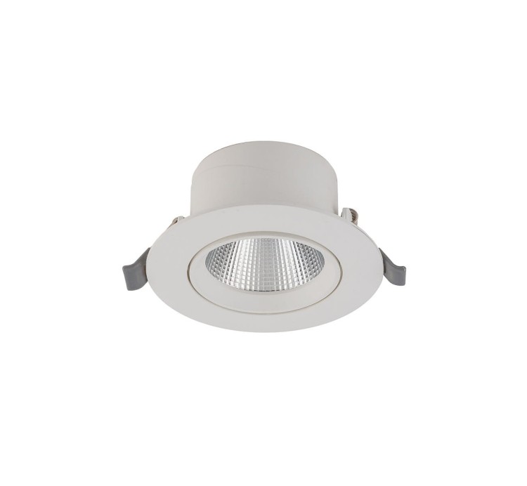 Sufitowa oprawa lampa punktowa EGINA WHITE 10W 10551 NOWODVORSKI Lighting 3000K tuba spot downlight natynkowa nowoczesna oświetleniowa biała biały Inspiracje Premium