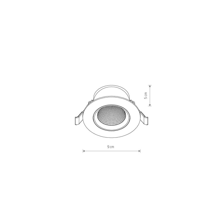 Sufitowa oprawa lampa punktowa EGINA WHITE 5W 10546 NOWODVORSKI Lighting 3000K tuba spot downlight natynkowa nowoczesna oświetleniowa biała biały Inspiracje Premium