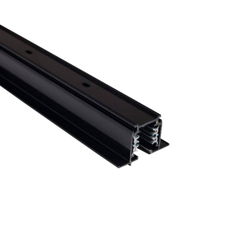 Szynoprzewód Szyna 2m trójfazowa CTLS RECESSED TRACK 3 CIRCUIT 2M BLACK 8694 NOWODVORSKI Lighting Loft nowoczesna 3 fazowa 3F sufitowy ścienny oświetlenie szynowe listwa podtynkowa 230V czarny Inspiracje Premium